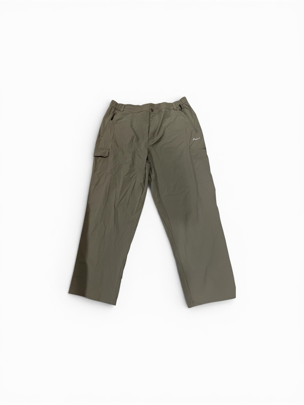 Hiking Mens Performance Hiking Olive Cargo Pants with Secure Pockets